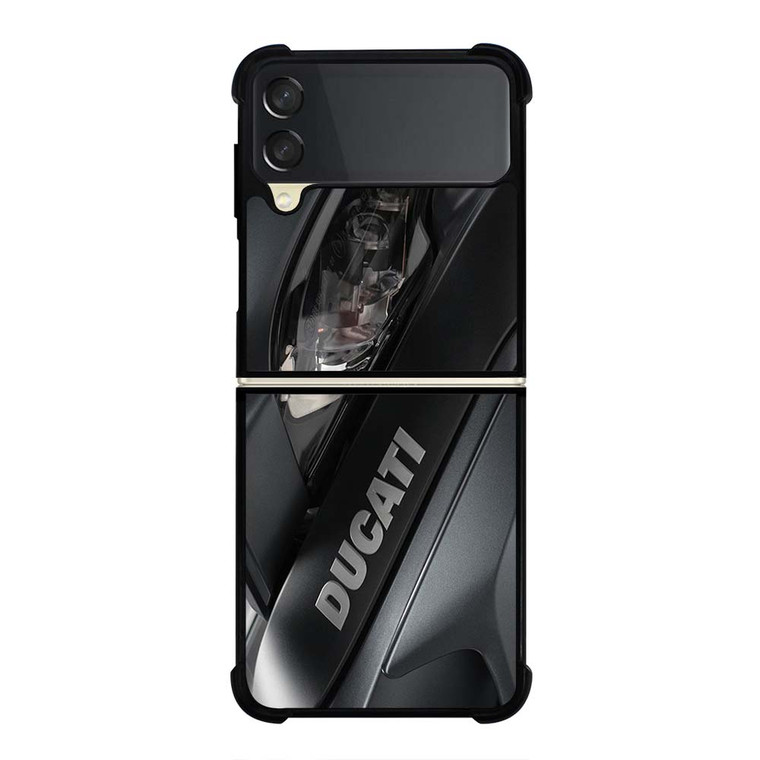 DUCATI BLACK LOGO EMBLEM Samsung Galaxy Z Flip 3 Case Cover
