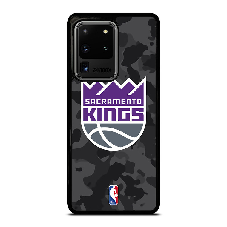 SACRAMENTO KINGS BLACK CAMO Samsung Galaxy S20 Ultra Case Cover