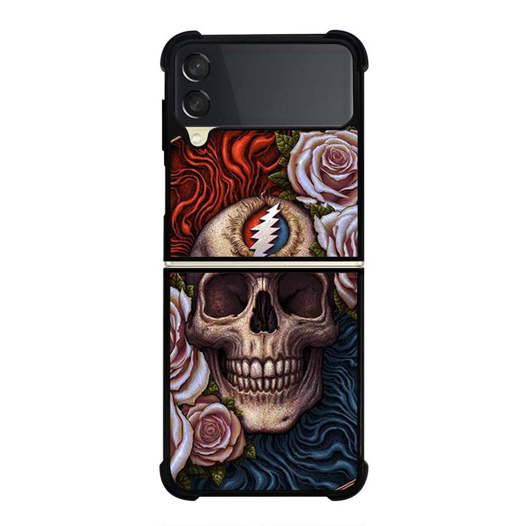 GRATEFUL DEAD SKULL AND ROSE LOGO Samsung Galaxy Z Flip 3 Case Cover