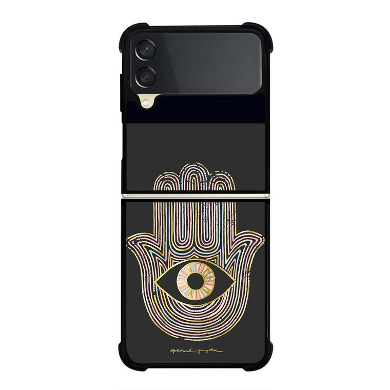 HAMSA EVIL EYE HAND OF FATIMA LOGO Samsung Galaxy Z Flip 3 Case Cover