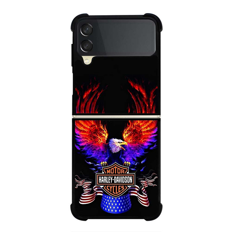 HARLEY DAVIDSON FLAME SWING Samsung Galaxy Z Flip 3 Case Cover