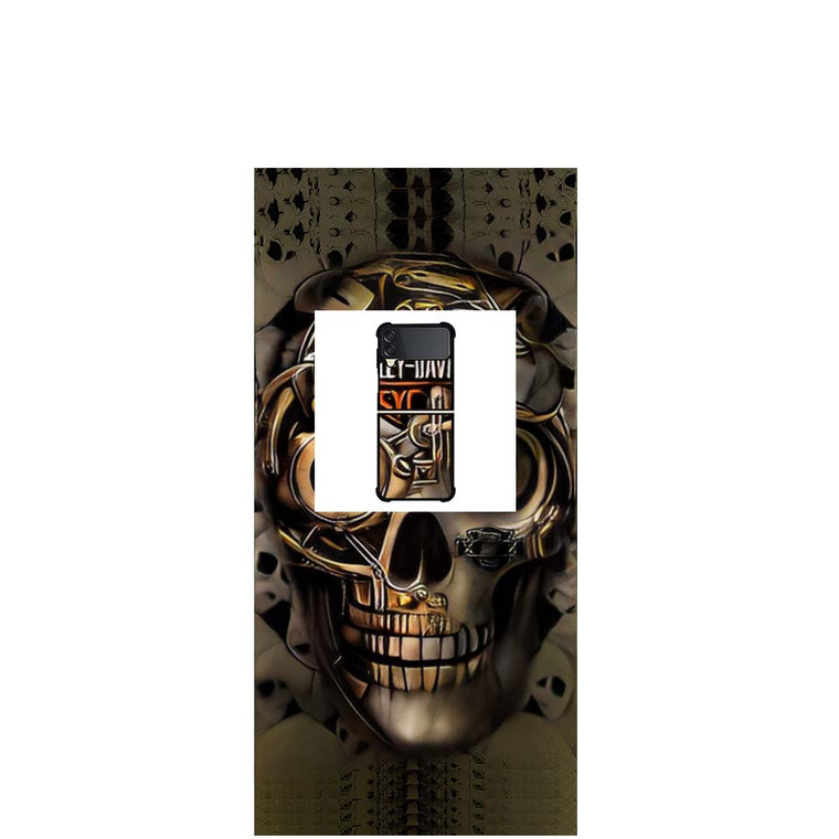 HARLEY DAVIDSON SKULL ROBOT Samsung Galaxy Z Flip 3 Case Cover