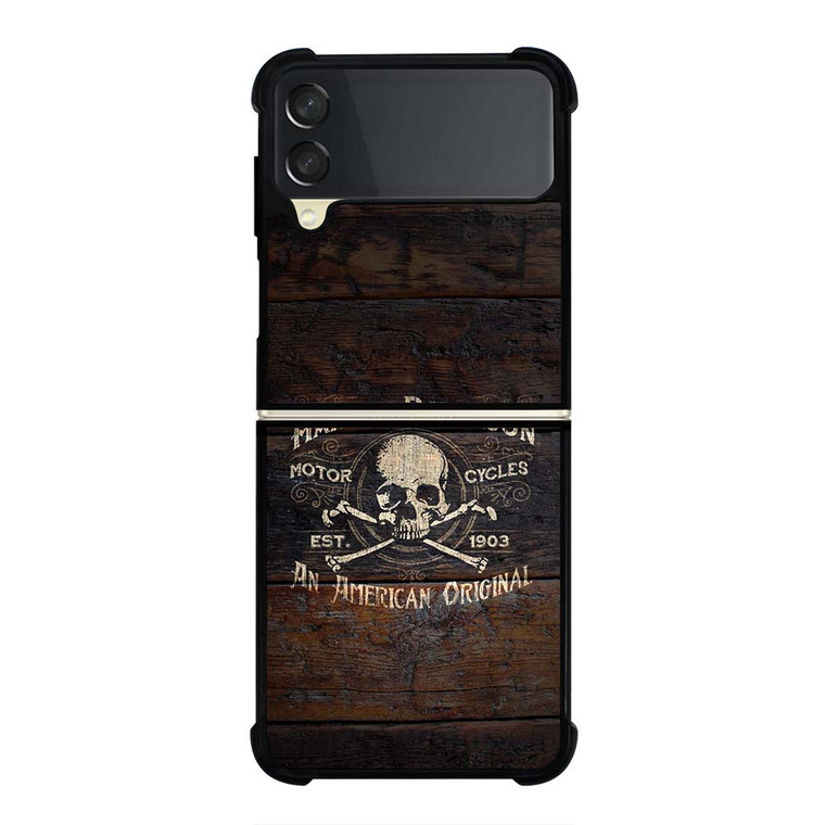 HARLEY RIDE WOOD Samsung Galaxy Z Flip 3 Case Cover