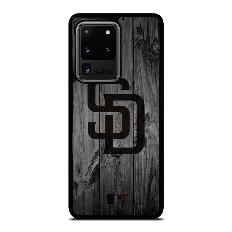 SAN DIEGO PADRES BASEBALL MLB WOOD LOGO Samsung Galaxy S20 Ultra Case Cover