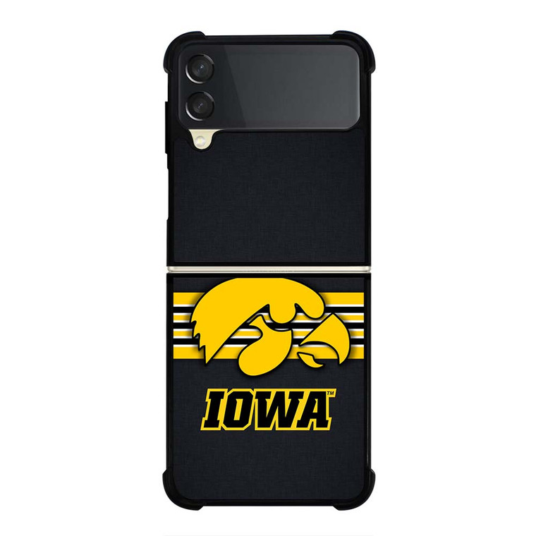 IOWA HAWKEYES STRIPE LOGO Samsung Galaxy Z Flip 3 Case Cover