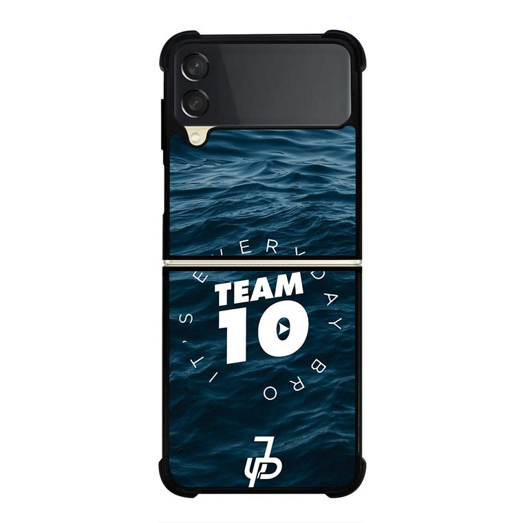 JAKE PAUL TEAM 10 JP LOGO Samsung Galaxy Z Flip 3 Case Cover JAKE PAUL TEAM 10 JP LOGO Samsung Galaxy Z Flip 3 Case Cover