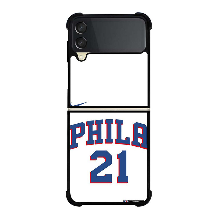 JOEL EMBIID PHILADELPHIA SIXERS KIT Samsung Galaxy Z Flip 3 Case Cover