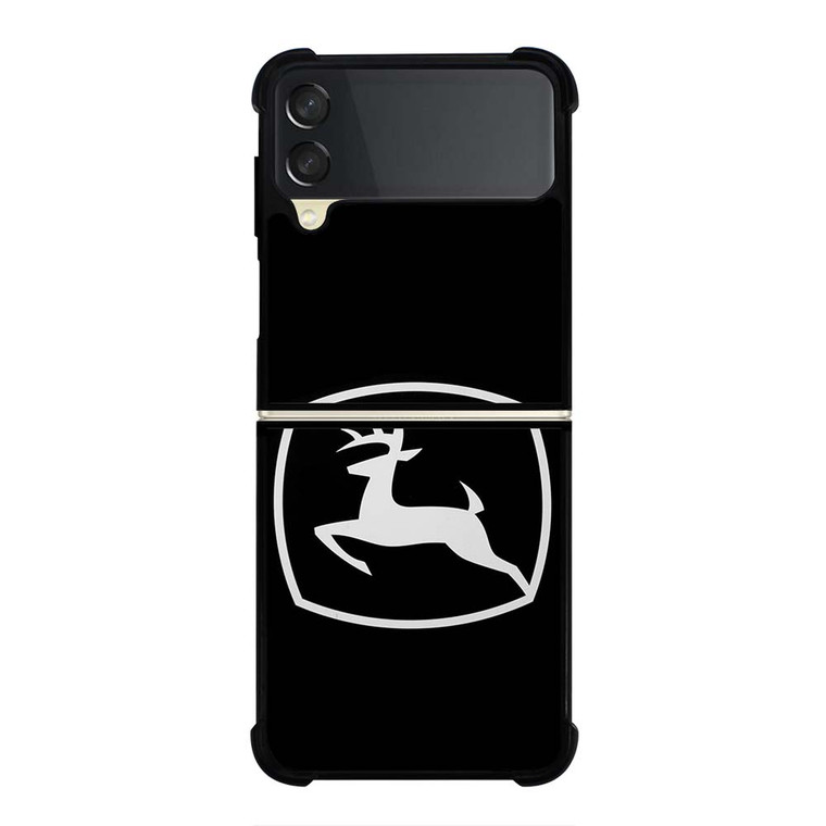 JOHN DEERE BLACK LOGO Samsung Galaxy Z Flip 3 Case Cover