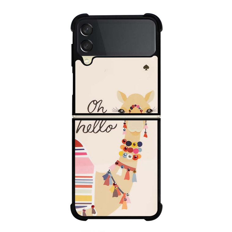 KATE SPADE CAMEL OH HELLO Samsung Galaxy Z Flip 3 Case Cover