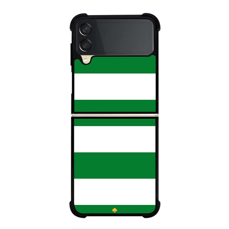 KATE SPADE GREEN STRIPE Samsung Galaxy Z Flip 3 Case Cover