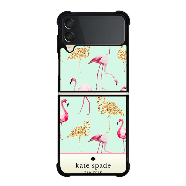 KATE SPADE NEW FLAMINGO Samsung Galaxy Z Flip 3 Case Cover KATE SPADE NEW FLAMINGO Samsung Galaxy Z Flip 3 Case Cover
