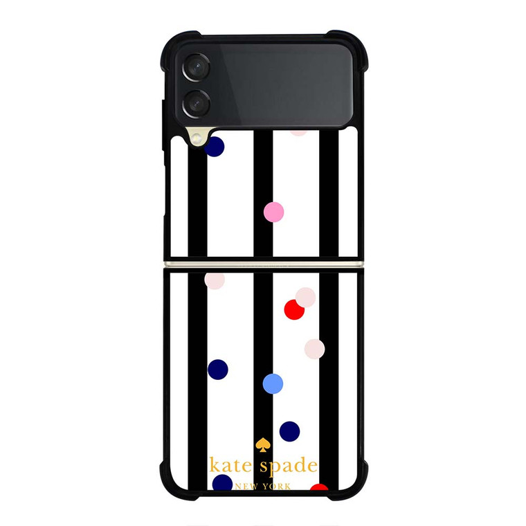 KATE SPADE STRIPE POLKADOTS Samsung Galaxy Z Flip 3 Case Cover