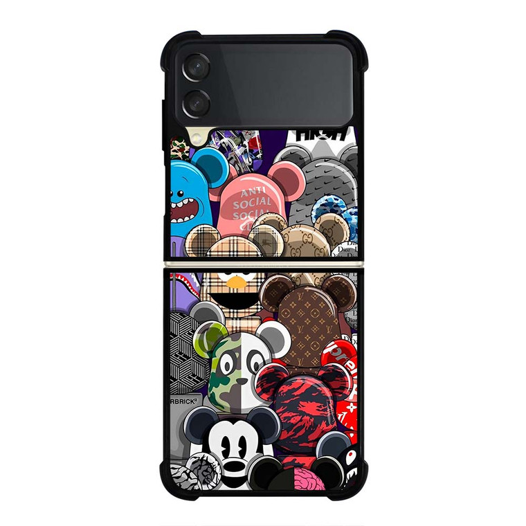 KAWS ALL CHARACTER ICON Samsung Galaxy Z Flip 3 Case Cover