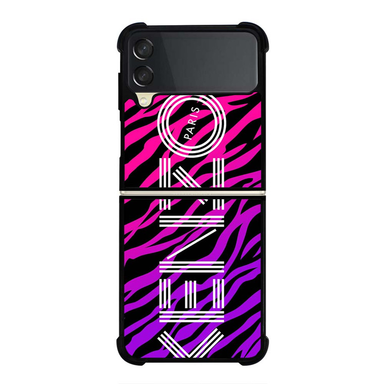 KENZO PARIS TIGER PURPLE Samsung Galaxy Z Flip 3 Case Cover