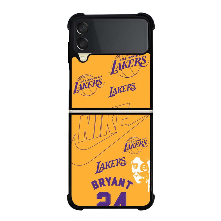 KOBER BRYANT LAKERS NIKE YELLOW Samsung Galaxy Z Flip 3 Case Cover