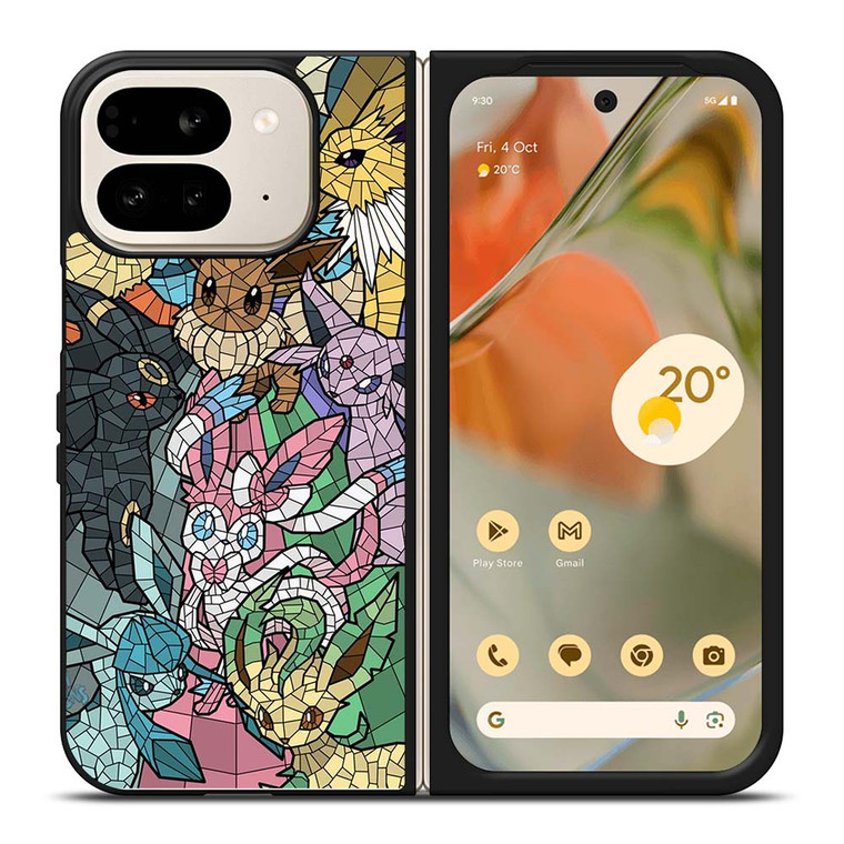 ALL POKEMON EEVEE MOZAIC Google Pixel 9 Pro Fold Case Cover