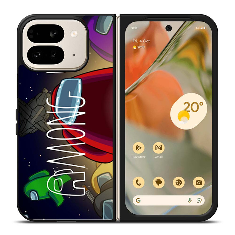 AMONG US GAME LOGO Google Pixel 9 Pro Fold Case Cover AMONG US GAME LOGO Google Pixel 9 Pro Fold Case Cover