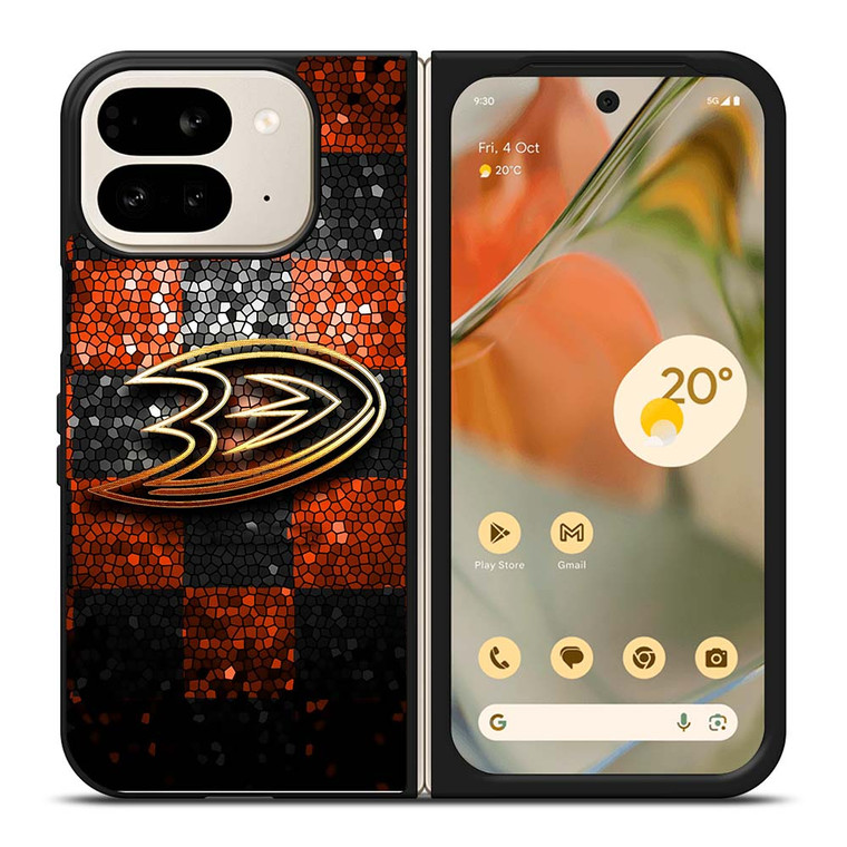 ANAHEIM DUCKS GOLD LOGO Google Pixel 9 Pro Fold Case Cover