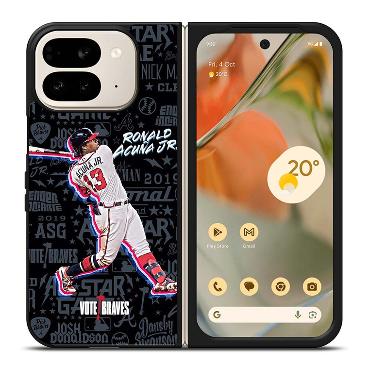 ATLANTA BRAVES ACUNA SHOOT WALL Google Pixel 9 Pro Fold Case Cover