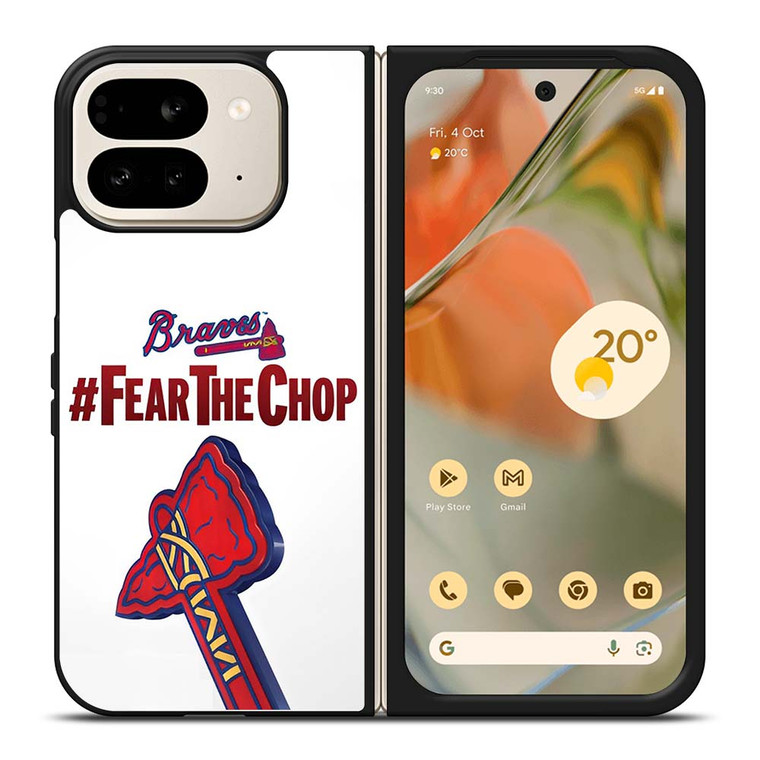 ATLANTA BRAVES FEAR CHOP SLOGAN Google Pixel 9 Pro Fold Case Cover ATLANTA BRAVES FEAR CHOP SLOGAN Google Pixel 9 Pro Fold Case Cover