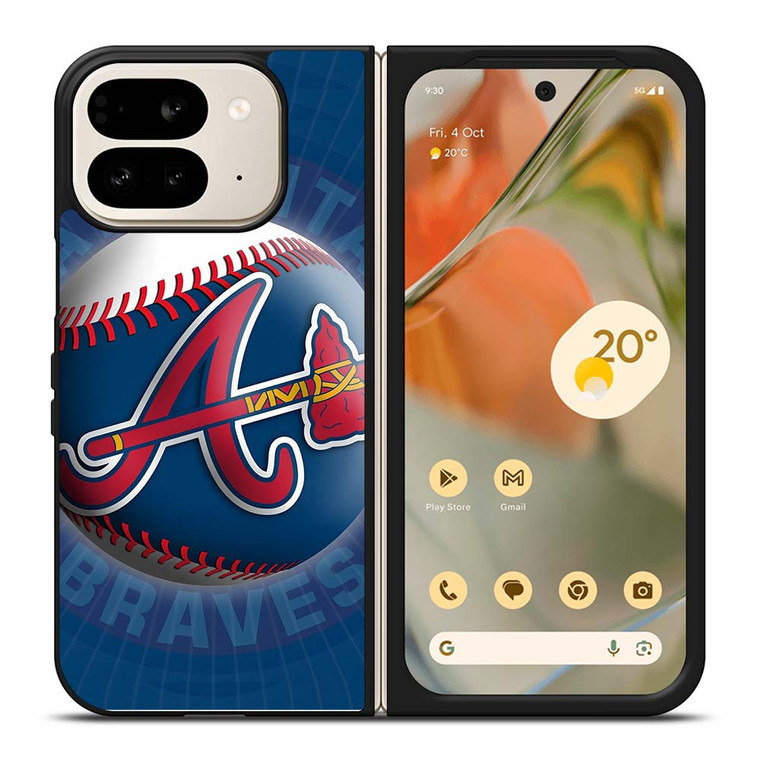 ATLANTA BRAVES MLB BALL Google Pixel 9 Pro Fold Case Cover ATLANTA BRAVES MLB BALL Google Pixel 9 Pro Fold Case Cover