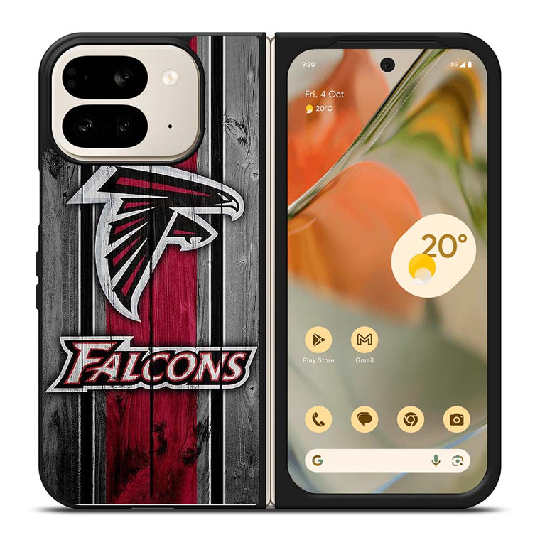 ATLANTA FALCONS WOODEN LOGO Google Pixel 9 Pro Fold Case Cover