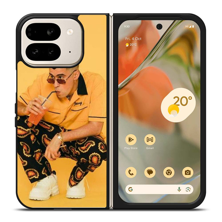 BAD BUNNY RAPPER Google Pixel 9 Pro Fold Case Cover BAD BUNNY RAPPER Google Pixel 9 Pro Fold Case Cover