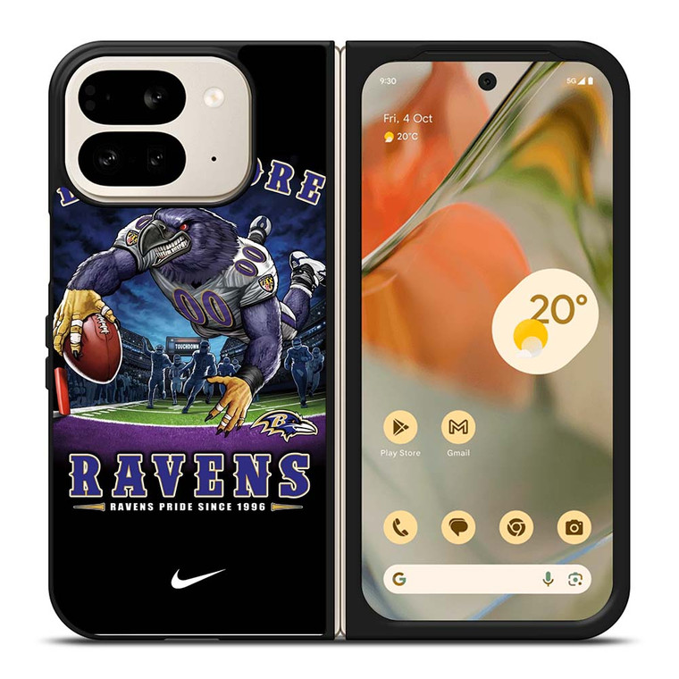 BALTIMORE RAVENS NFL ART Google Pixel 9 Pro Fold Case Cover