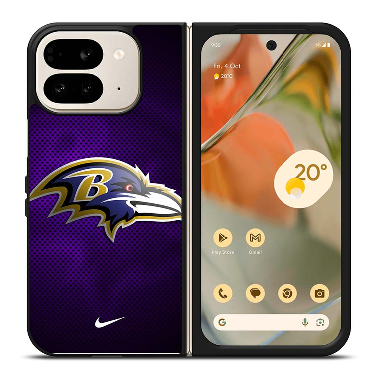 BALTIMORE RAVENS NFL NIKE Google Pixel 9 Pro Fold Case Cover BALTIMORE RAVENS NFL NIKE Google Pixel 9 Pro Fold Case Cover