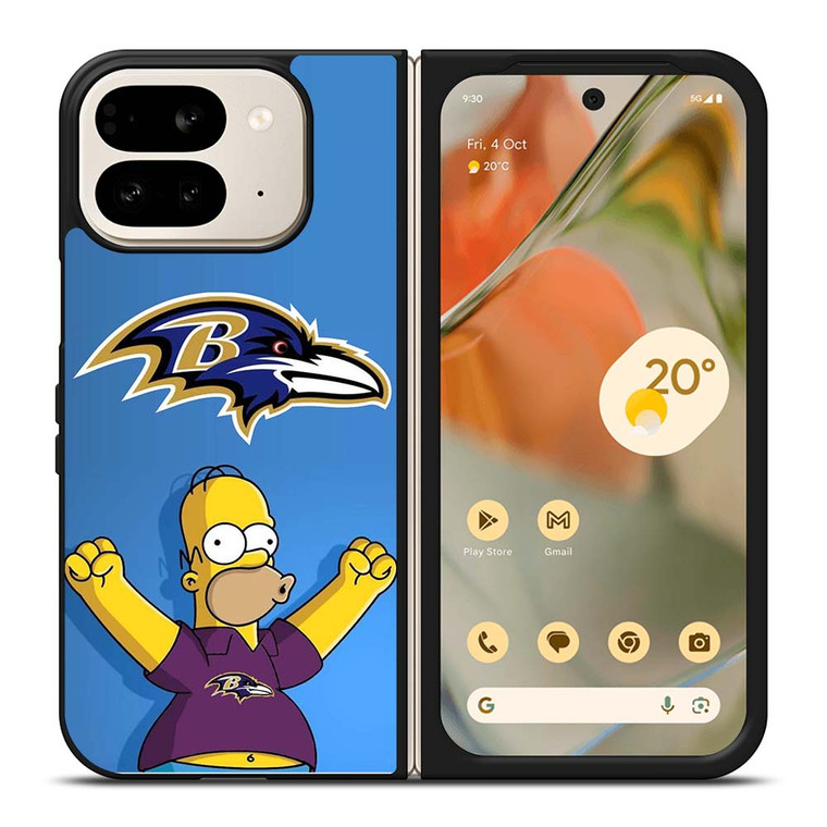 BALTIMORE RAVENS THE SIMPSON Google Pixel 9 Pro Fold Case Cover