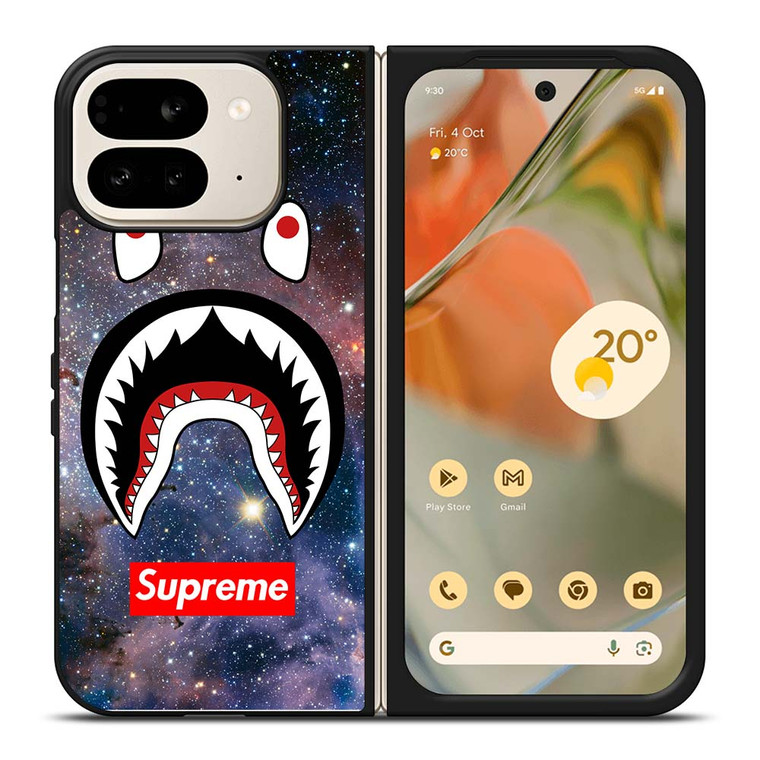 BAPE CAMO SHARK SUPREME NEBULA Google Pixel 9 Pro Fold Case Cover