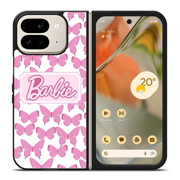BARBIE BUTTERFLY PINK Google Pixel 9 Pro Fold Case Cover BARBIE BUTTERFLY PINK Google Pixel 9 Pro Fold Case Cover