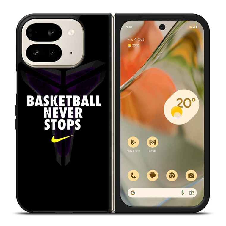 BASKETBALL NEVER STOPS BLACK MAMBA Google Pixel 9 Pro Fold Case Cover