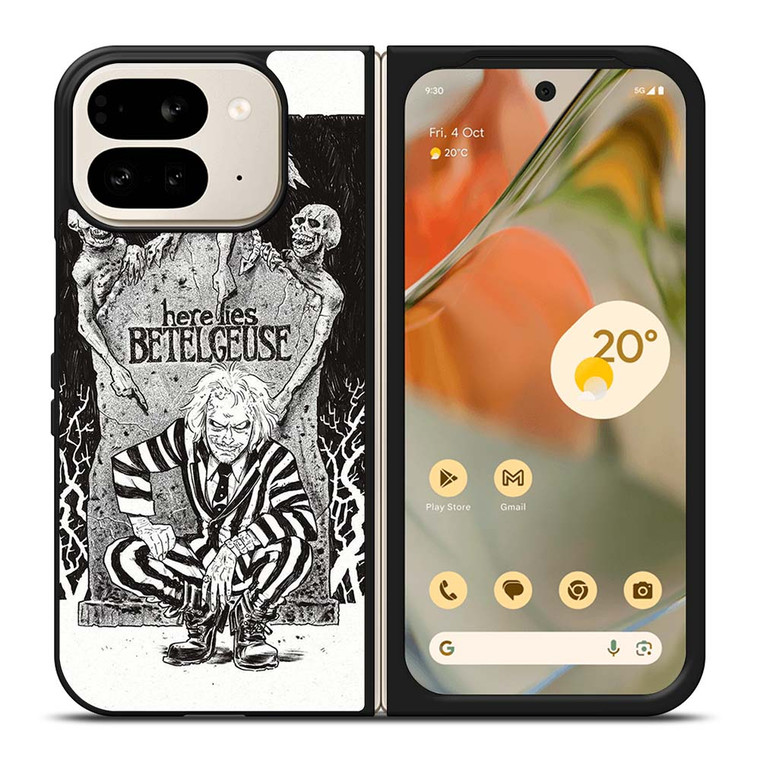 BEETLEJUICE TIM BURTON ART Google Pixel 9 Pro Fold Case Cover