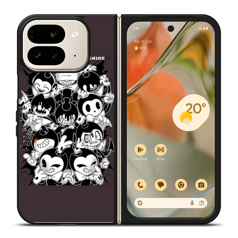 BENDY AND THE INK MACHINE COLLAGE Google Pixel 9 Pro Fold Case Cover BENDY AND THE INK MACHINE COLLAGE Google Pixel 9 Pro Fold Case Cover