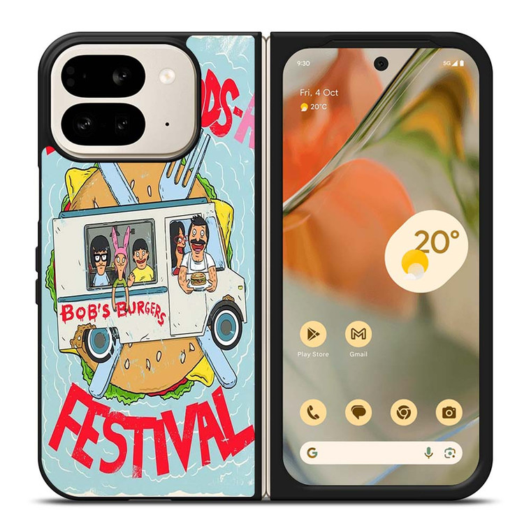 BOBS BURGERS FESTIVAL CARTOON Google Pixel 9 Pro Fold Case Cover BOBS BURGERS FESTIVAL CARTOON Google Pixel 9 Pro Fold Case Cover