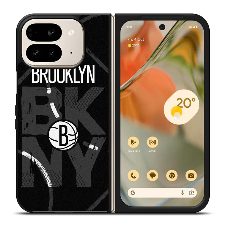 BROOKLYN NETS BASEBALL LOGO NBA Google Pixel 9 Pro Fold Case Cover BROOKLYN NETS BASEBALL LOGO NBA Google Pixel 9 Pro Fold Case Cover