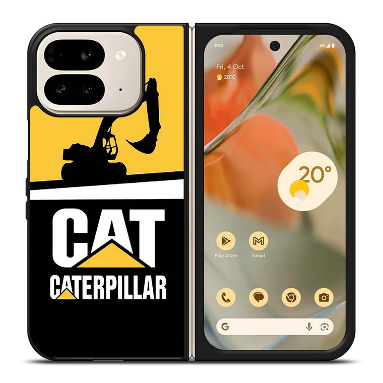 CATERPILLAR EXCAVATOR CLIPART Google Pixel 9 Pro Fold Case Cover