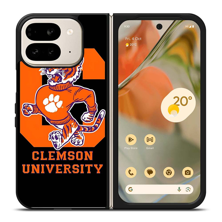 CLEMSON TIGERS UNIVERSITY ICON Google Pixel 9 Pro Fold Case Cover