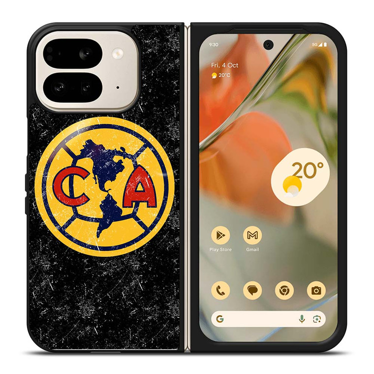 CLUB AMERICA AGUILAS FOOTBALL BLACK Google Pixel 9 Pro Fold Case Cover