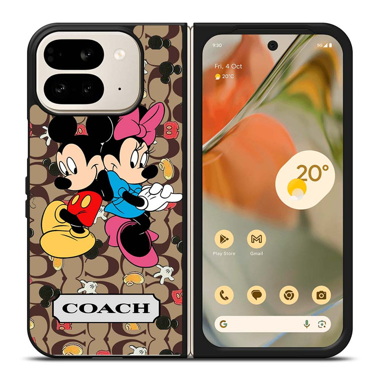 COACH MICKEY MINNIE MOUSE LOVE Google Pixel 9 Pro Fold Case Cover