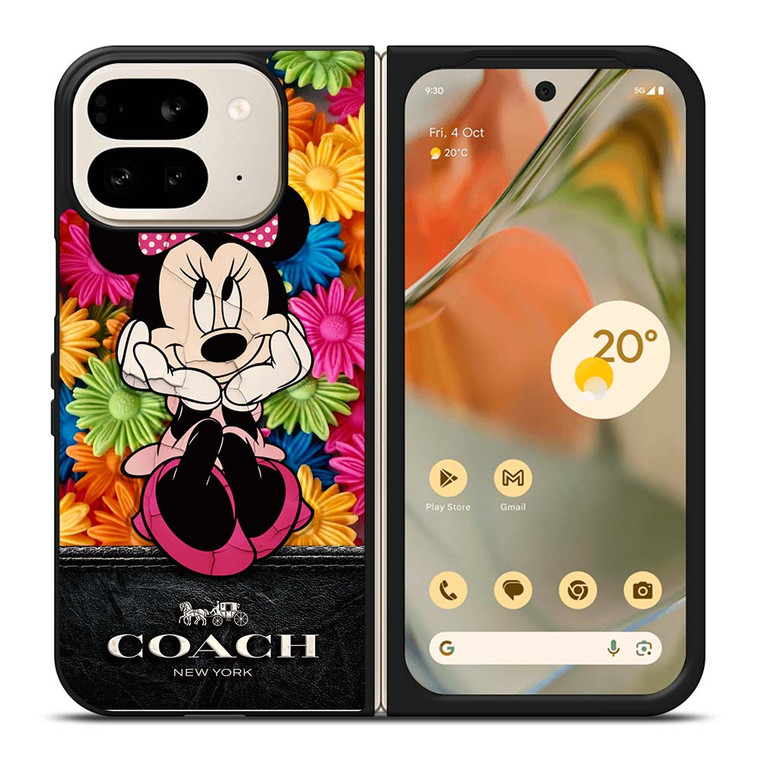 COACH MINNIE MOUSE FLOWER Google Pixel 9 Pro Fold Case Cover