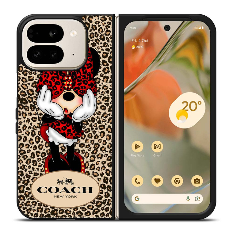COACH MINNIE MOUSE LEOPARD Google Pixel 9 Pro Fold Case Cover