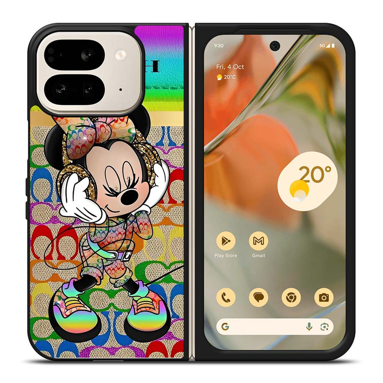 COACH RAINBOW MICKEY Google Pixel 9 Pro Fold Case Cover