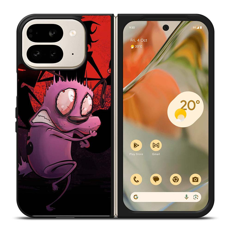 COURAGE THE COWARDLY DOG CARTOON Google Pixel 9 Pro Fold Case Cover COURAGE THE COWARDLY DOG CARTOON Google Pixel 9 Pro Fold Case Cover