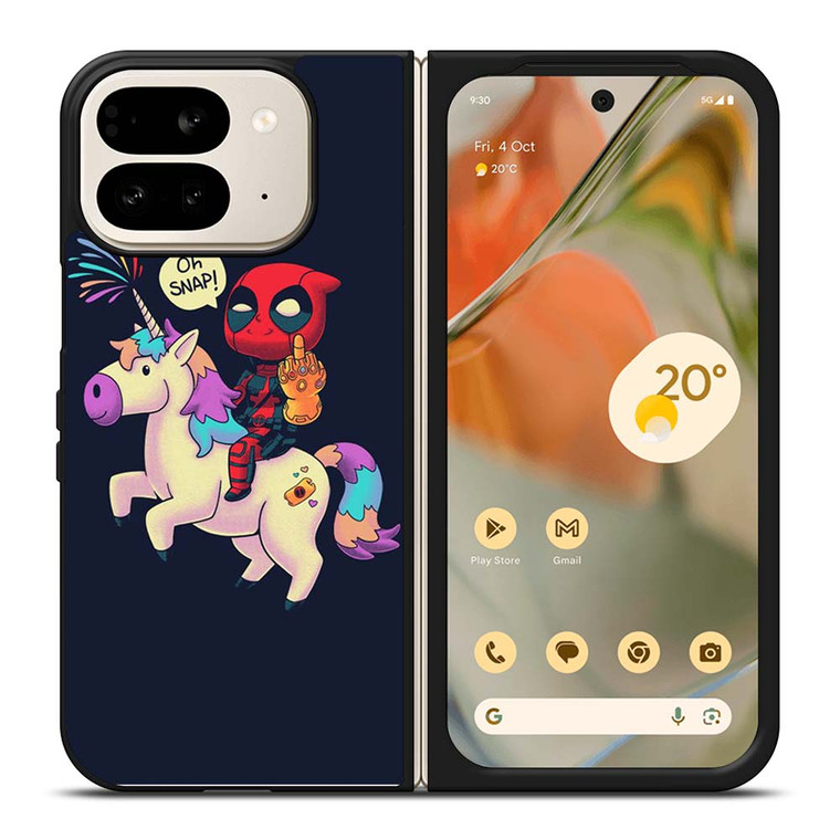 DEADPOOL UNICORN MIDDLE FINGERS Google Pixel 9 Pro Fold Case Cover