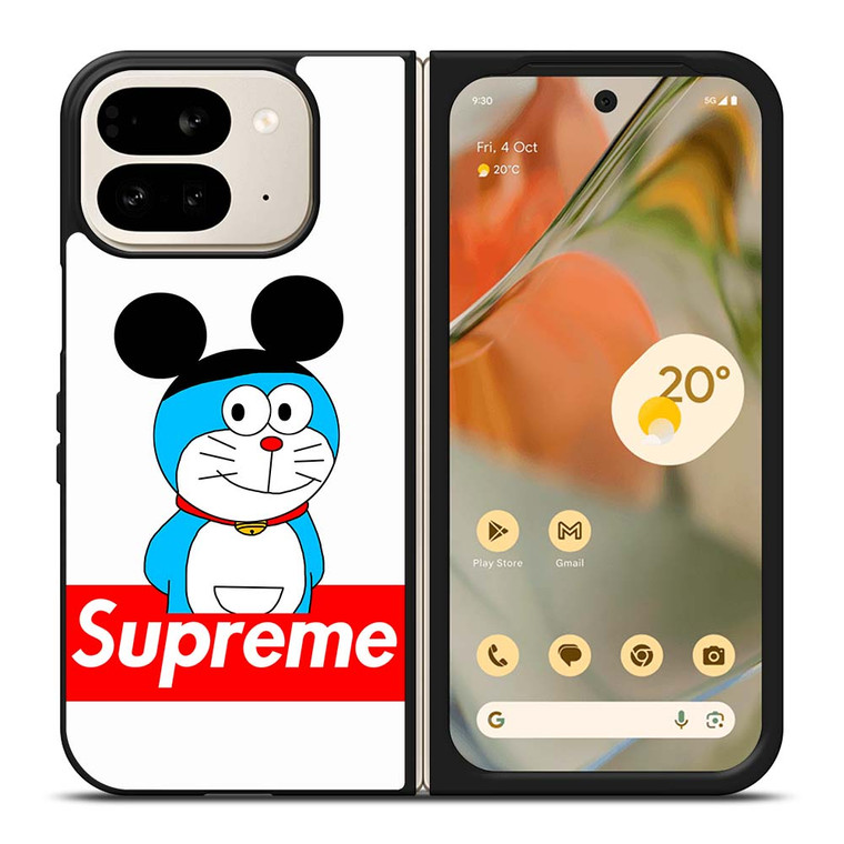 DORAEMON WITH MICKEY SUPREME Google Pixel 9 Pro Fold Case Cover