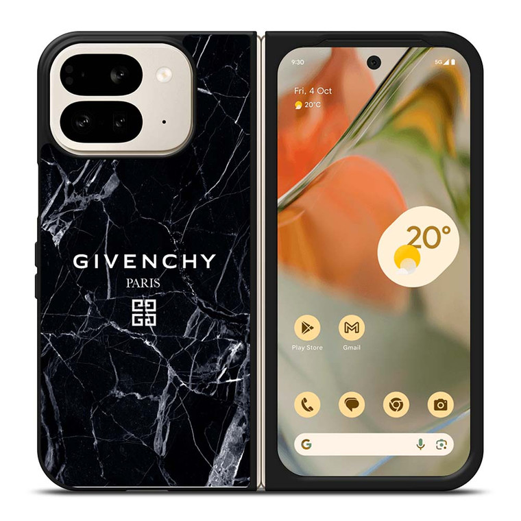 GIVENCHY PARIS MARBLE BLACK Google Pixel 9 Pro Fold Case Cover