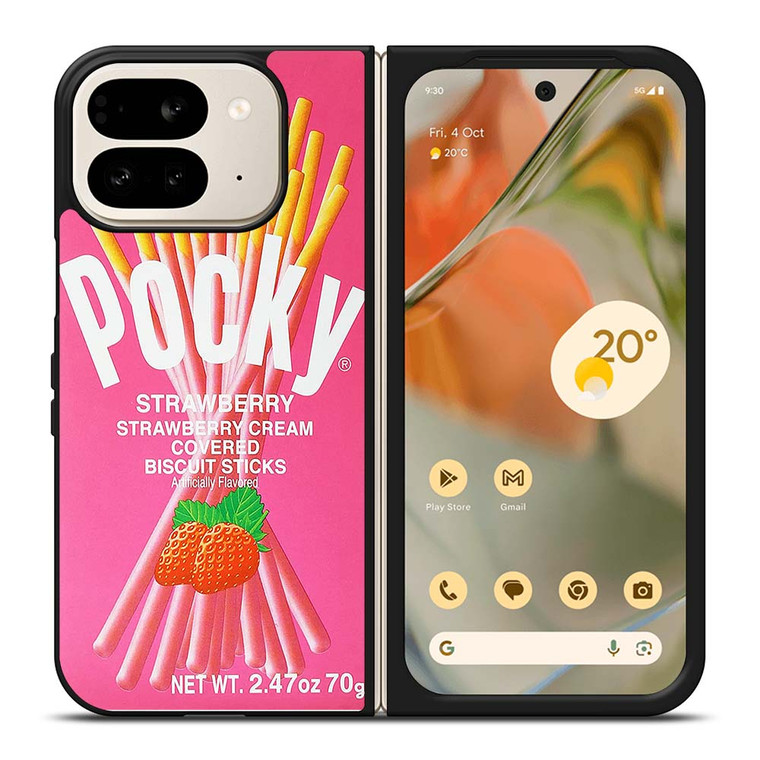 GLICO POCKY STRAWBERRY Google Pixel 9 Pro Fold Case Cover