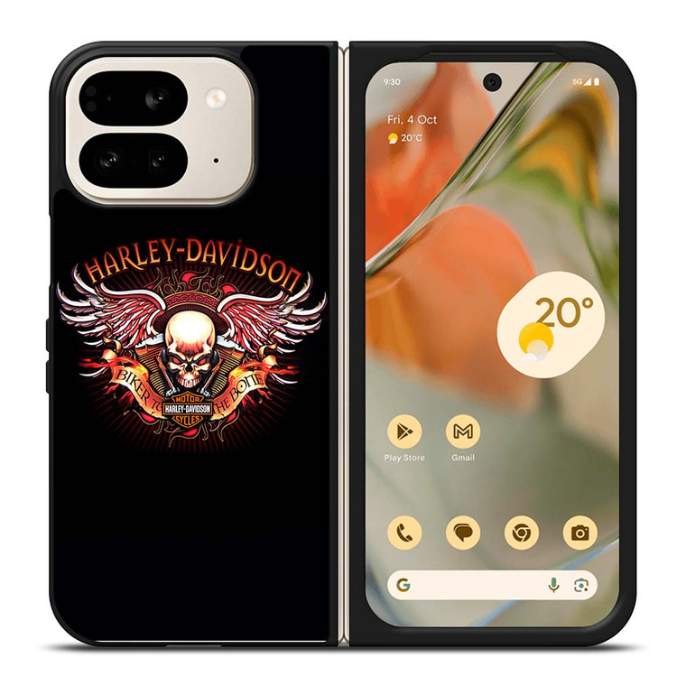 HARLEY DAVIDSON WING SKULL LOGO Google Pixel 9 Pro Fold Case Cover